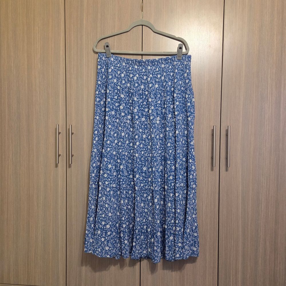 Floral Blue Skirt